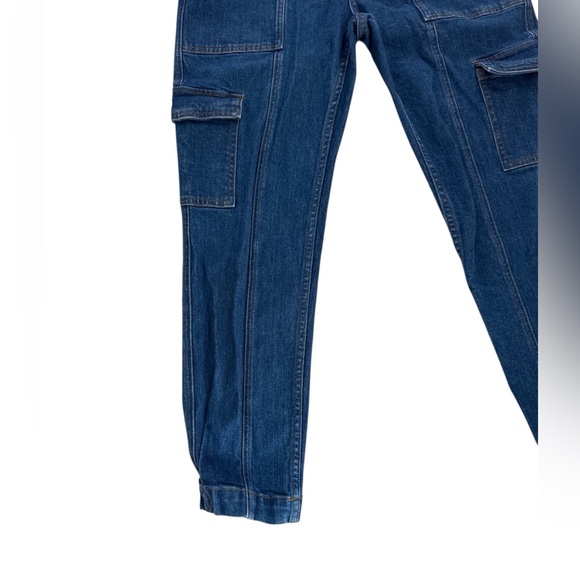 10 Crosby Derek Lam Blue Dark Wash Ankle Cropped Jeans - Picture 8 of 12